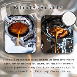 58mm 2 Ears Stainless Steel Bottomless Naked Portafilter Wooden Coffee Handle Cup Filter Basket for GAGGIA CLASSIC EVOLUTION ESPRESSO BABY CLASSIC NEW BABY