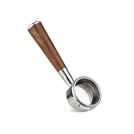 58mm 2 Ears Stainless Steel Bottomless Naked Portafilter Wooden Coffee Handle Cup Filter Basket for GAGGIA CLASSIC EVOLUTION ESPRESSO BABY CLASSIC NEW BABY