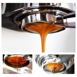 58mm 2 Ears Stainless Steel Bottomless Naked Portafilter Wooden Coffee Handle Cup Filter Basket for GAGGIA CLASSIC EVOLUTION ESPRESSO BABY CLASSIC NEW BABY
