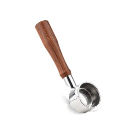51mm 3 Ears Stainless Steel Portafilter Wooden Coffee Handle Cup Filter Basket Replacement for Donlim KF6001 Bear KFJ-A02N1 Petrus PE3690 Homix