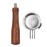 51mm 3 Ears Stainless Steel Portafilter Wooden Coffee Handle Cup Filter Basket Replacement for Donlim KF6001 Bear KFJ-A02N1 Petrus PE3690 Homix