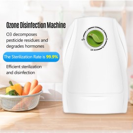 Ozone Water Purifier 400mg/h 6 Speed 5-30min Timing Household Mini Kitchen Fruit and Vegetable Cleaner Ozone Sterilizer Air Purifier