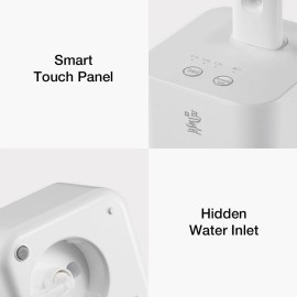 Mingzhan Wireless Foldable Water Dispenser w/180° Rotation/2000mAh/Fast Water Flow/2-Level Height of Outlet Pipe Electric Bottled Water Pump for Desktop/Barrel Dual Use White MZ-037