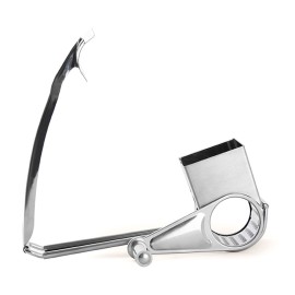 Stainless Steel Manual Rotary Cheese Grater Slicer Multi-Purpose Cheeses Carrots Cucumbers Cutter Shredder with 3 Interchanging Drums