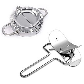 Dumpling Maker Dumpling Mold Dumpling Skin Machine Dumpling Filling Spoon Kitchen Utensils Stainless Steel Cookware Set Chinese Kitchen Gadgets