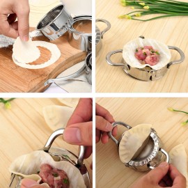 Dumpling Maker Dumpling Mold Dumpling Skin Machine Dumpling Filling Spoon Kitchen Utensils Stainless Steel Cookware Set Chinese Kitchen Gadgets
