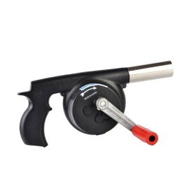 Outdoor Cooking BBQ Fan Air Blower Hand Crank Fan Air Blower Grill Picnic Camping Stove Accessories for Barbecue Fire Bellows Hand Crank Tool