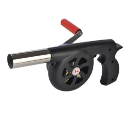 Outdoor Cooking BBQ Fan Air Blower Hand Crank Fan Air Blower Grill Picnic Camping Stove Accessories for Barbecue Fire Bellows Hand Crank Tool
