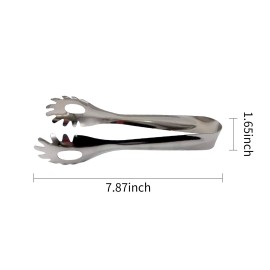 Kitchen Tongs Stainless Steel Cooking Tong for Baking Grilling BBQ Frying Serving Food Tong for Salad Buffet Steak Spaghetti Pasta Restaurant Kitchen Gadgets Dishwasher Safe