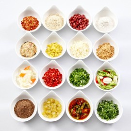 Manual Food Chopper Hand-powered Chopper Hand Pull Mincer Blender Mixer Household Food Processor for Onions Garlic Pepper Meat Fruit Vegetable 500ML