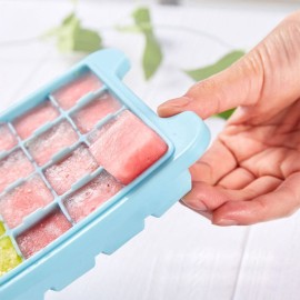 Silicone Ice Cube Tray Ice Cube Mold Container Frozen Cubes 36 Compartments with Lid for Bars Households Party
