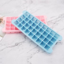 Silicone Ice Cube Tray Ice Cube Mold Container Frozen Cubes 36 Compartments with Lid for Bars Households Party