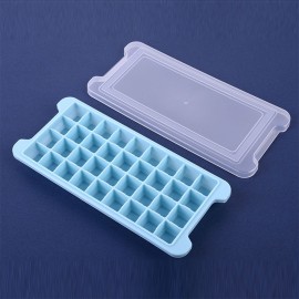 Silicone Ice Cube Tray Ice Cube Mold Container Frozen Cubes 36 Compartments with Lid for Bars Households Party