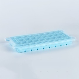 Silicone Ice Cube Tray Ice Cube Mold Container Frozen Cubes 36 Compartments with Lid for Bars Households Party