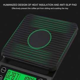 Accurate Electric Kitchen Scale,Coffee Scale with Timer High-precision Kitchen Scale Mini Electronic Platform Scale Food Weighing Scale
