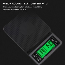 Accurate Electric Kitchen Scale,Coffee Scale with Timer High-precision Kitchen Scale Mini Electronic Platform Scale Food Weighing Scale