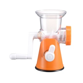 Manual Meat Grinder Food Grinder Hand Meat Processor Mincer Grinding Machine with Suction Base 1 Sausage Stuffing Tube 2 Grinding Plates 1 Food Pusher for Home Kitchen