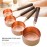 4PCS Measuring Spoons Set for Dry and Liquid Ingredients Baking Utensils Stainless Steel Silicone Heat-Resistant Cookware Set Kitchen Gadgets
