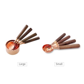 4PCS Measuring Spoons Set for Dry and Liquid Ingredients Baking Utensils Stainless Steel Silicone Heat-Resistant Cookware Set Kitchen Gadgets