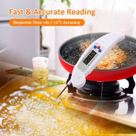 Instant Read Meat Thermometer Home Use Kitchen Portable Foldable Waterproof Baking Barbecue Food Thermometer