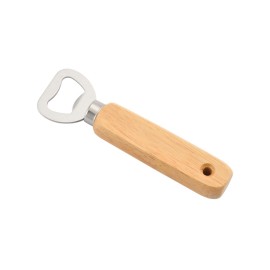 Wood Handle Bottle Openers Beer Bottle Openers Soft Drinks Cider Cap Openers Stainless Steel Juice Bottle Cap Openers Milk Bottle Glass Cover Tools