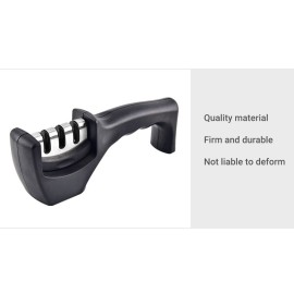 3-Stage Kitchen Knife Sharpener Detachable Head Manual Handheld Pull-Through Sharpener for Home Kitchen