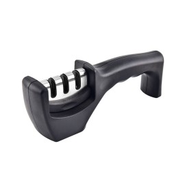 3-Stage Kitchen Knife Sharpener Detachable Head Manual Handheld Pull-Through Sharpener for Home Kitchen