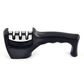 3-Stage Kitchen Knife Sharpener Detachable Head Manual Handheld Pull-Through Sharpener for Home Kitchen
