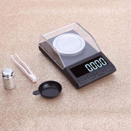 Milligram Scale 50g 0.001g Jewelry Scale High Precision with LCD Display for Jewelry Gold Medicine Powder