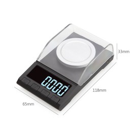 Milligram Scale 50g 0.001g Jewelry Scale High Precision with LCD Display for Jewelry Gold Medicine Powder
