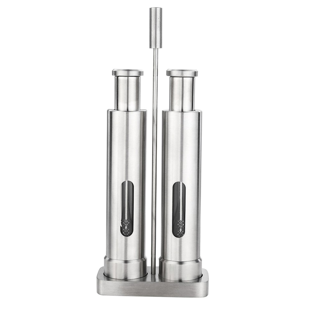 Manual Burnisher Stainless Steel Push Type Pepper Grinder Suit