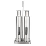 Manual Burnisher Stainless Steel Push Type Pepper Grinder Suit