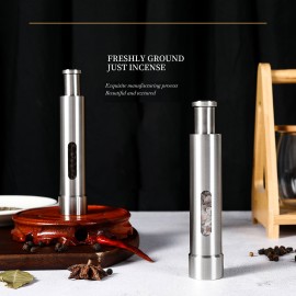 Manual Burnisher Stainless Steel Push Type Pepper Grinder Suit