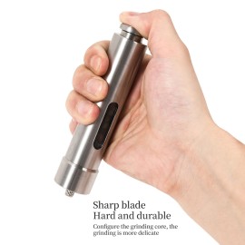 Manual Burnisher Stainless Steel Push Type Pepper Grinder Suit