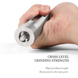 Manual Burnisher Stainless Steel Push Type Pepper Grinder Suit