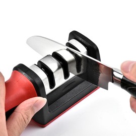 Knife Sharpener Removable Manual 3-Stage Knife Accessories Grinding Polishing Kitchen Knife Fruit Knife