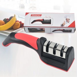 Knife Sharpener Removable Manual 3-Stage Knife Accessories Grinding Polishing Kitchen Knife Fruit Knife