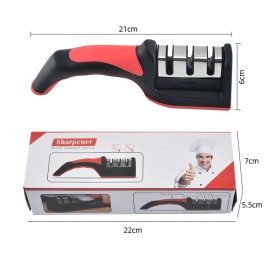 Knife Sharpener Removable Manual 3-Stage Knife Accessories Grinding Polishing Kitchen Knife Fruit Knife