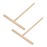 2Pcs Wooden Pancake Batter Spreader Sticks Rake Round Batter Pancake Crepe Spreader Kitchen DIY Tool