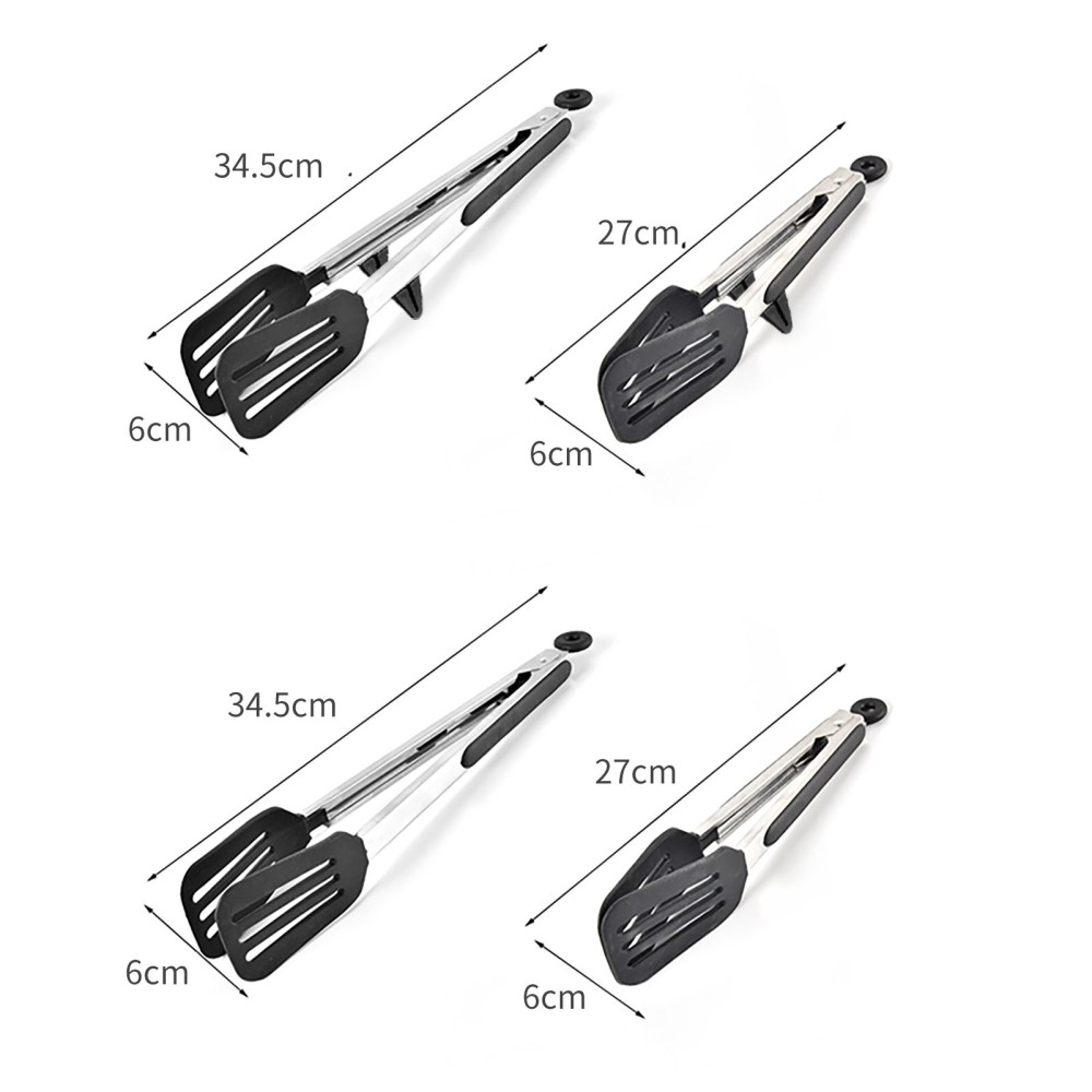 Kitchen Tongs for Cooking Non-stick Food Clamp Premium Stainless Steel Locking Cooking Tongs Silicone Kitchen Tongs Heat Resistant Serving Utensils