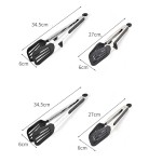 Kitchen Tongs for Cooking Non-stick Food Clamp Premium Stainless Steel Locking Cooking Tongs Silicone Kitchen Tongs Heat Resistant Serving Utensils