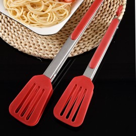 Kitchen Tongs for Cooking Non-stick Food Clamp Premium Stainless Steel Locking Cooking Tongs Silicone Kitchen Tongs Heat Resistant Serving Utensils
