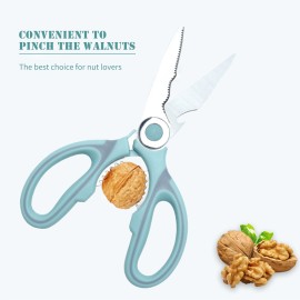 Poultry Shears with Protective Cover Stainless Steel Kitchen Scissors Multi-Purpose Scissors for Meat Chicken Fish Seafood BBQ