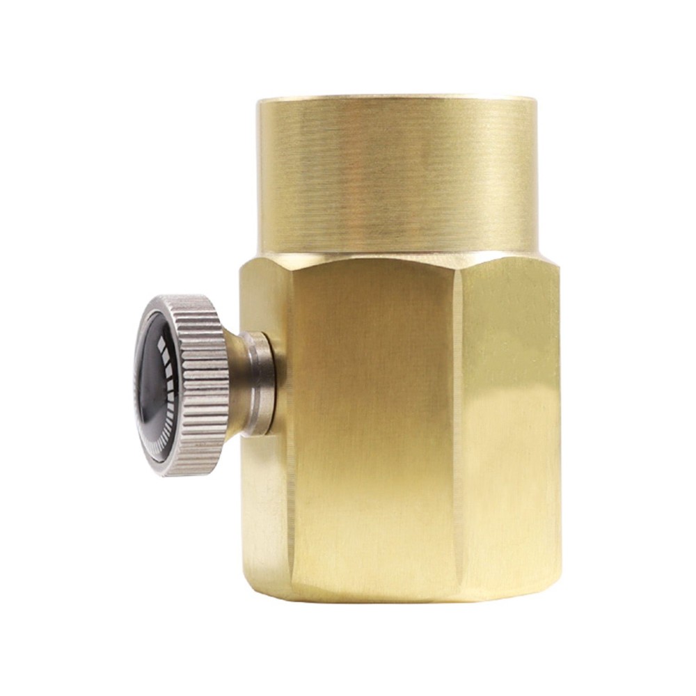 Brass Household Soda Bottle Adapter CO2 Cylinder Refill Adapter CO2 Fill Valve  Connector  Refill BottleTR21-4 to CGA320