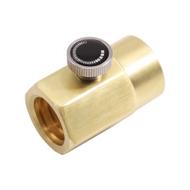 Brass Household Soda Bottle Adapter CO2 Cylinder Refill Adapter CO2 Fill Valve  Connector  Refill BottleTR21-4 to CGA320