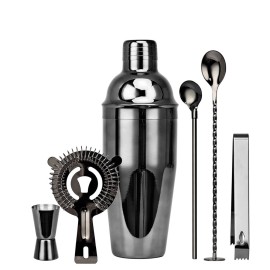 6pcs Bar Cocktail Set Drink Making Shaker Kit Stainless Steel Mixer Making Gift
