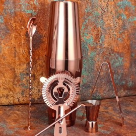 6pcs Bar Cocktail Set Drink Making Shaker Kit Stainless Steel Mixer Making Gift