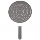 Kitchen Silicone Splatter Screen, High Heat Resistant Cooling Mat, Drain Board and Strainer Grease Barrier Grease Splatter Guard Drainer Pot Cover Round Strainer
