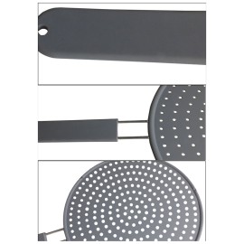 Kitchen Silicone Splatter Screen, High Heat Resistant Cooling Mat, Drain Board and Strainer Grease Barrier Grease Splatter Guard Drainer Pot Cover Round Strainer