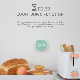 Digital Alarm Clock Desk Alarm Clock Kitchen Timers for Cooking Magnetic Countdown Timer USB Indoor Thermometer for Bedroom Kitchen Desk Classroom Teacher Study